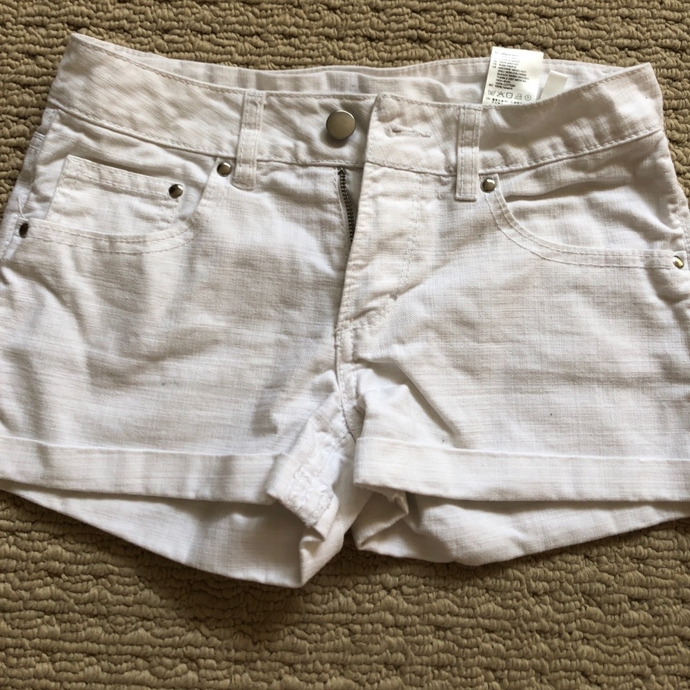 Jean shorts   WHITE